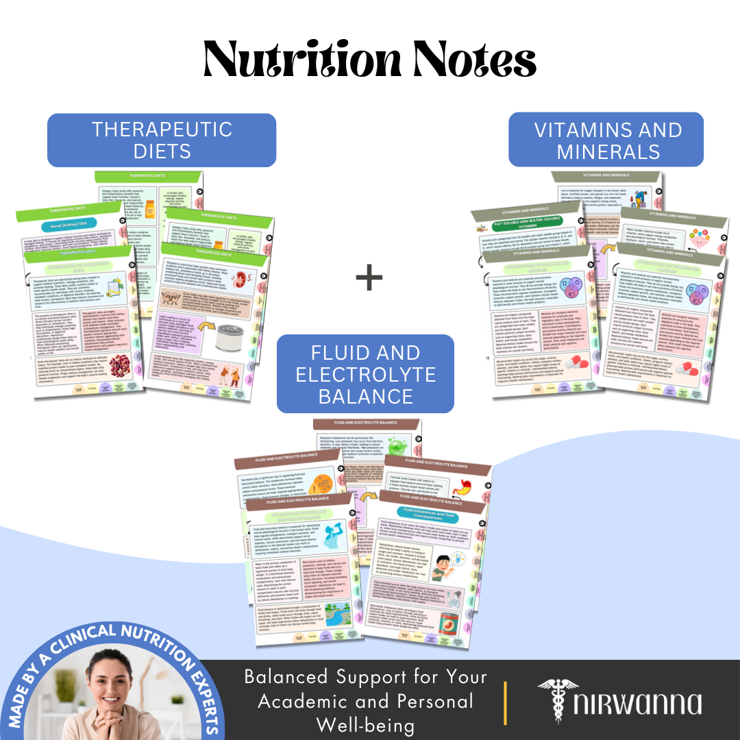 Nutrition Notes for Nursing & Med Students – High‑Yield, Exam‑Ready