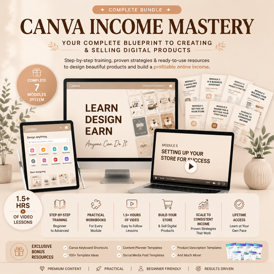 Upgrade to Canva Income Mastery